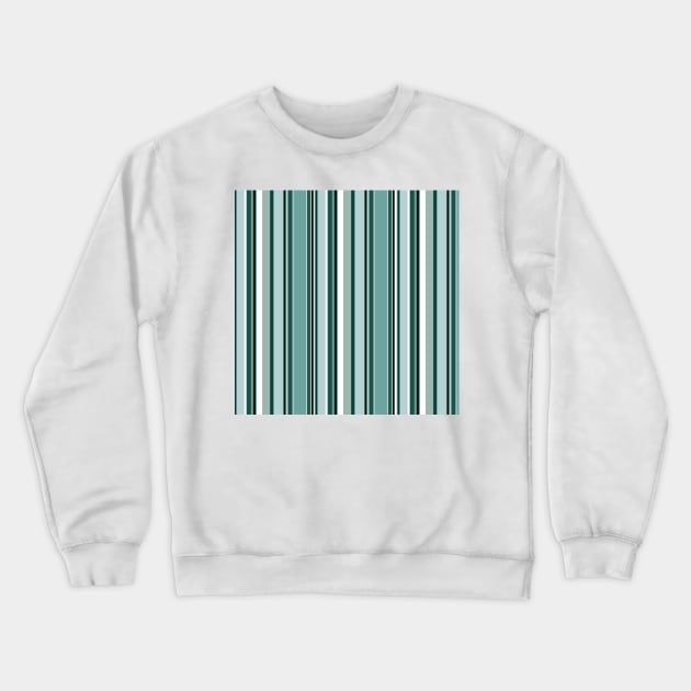 Vertical lines in turquoise green color harmony Crewneck Sweatshirt by SamridhiVerma18
